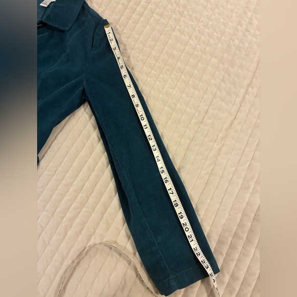 Talbots Teal Corduroy Blazer Size 6 Stretch - Picture 11 of 11